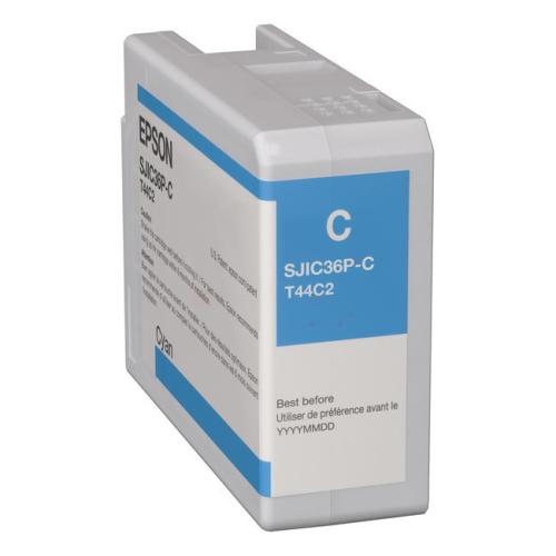 Epson Wkład atramentowy cyjan (C13T44C240 / SJIC36PC)