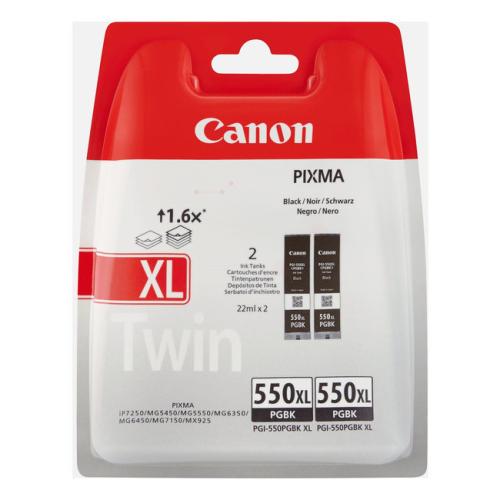 Canon Wkład atramentowy czarny (6431B010 / PGI550PGBKXL) (Podwójne opakowanie, high capacity)