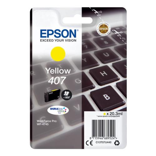 Epson Wkład atramentowy żółty (C13T07U440 / 407)