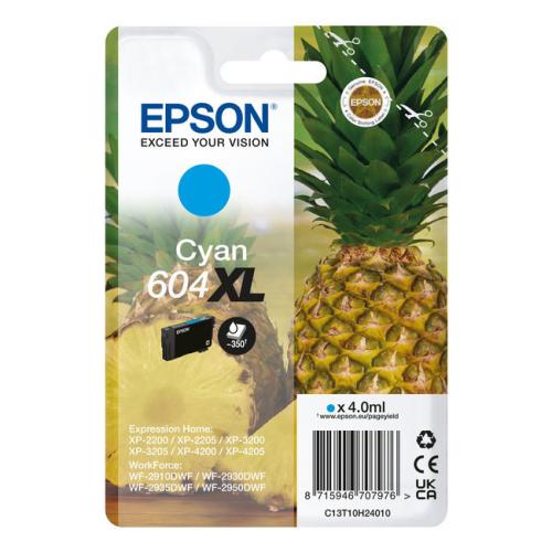 Epson Wkład atramentowy cyjan (C13T10H24010 / 604XL) (high capacity)
