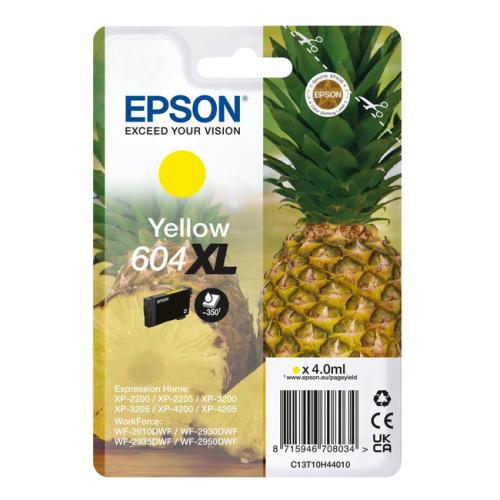 Epson Wkład atramentowy żółty (C13T10H44010 / 604XL) (high capacity)