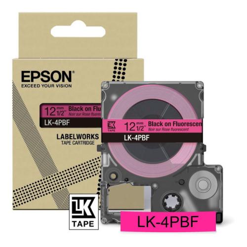 Epson Etykiety black/Różowy (C53S672100 / LK4PBF)