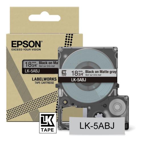 Epson Etykiety czarny / szary (C53S672087 / LK5ABJ)