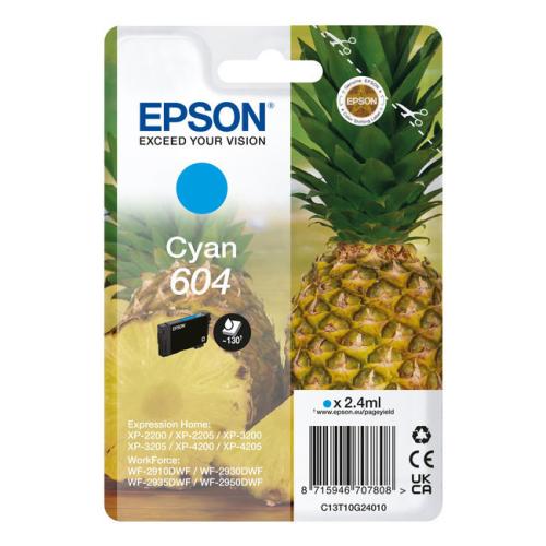 Epson Wkład atramentowy cyjan (C13T10G24010 / 604)