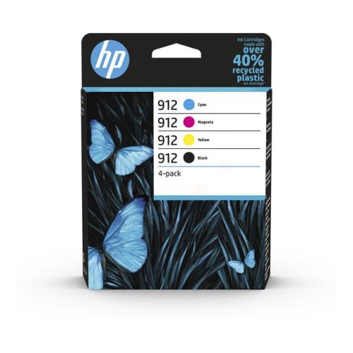 HP Wkład atramentowy czarny / cyjan / magenta / żółty (6ZC74AE#301 / 912) (multipack)