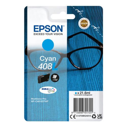 Epson Wkład atramentowy cyjan (C13T09K24010 / 408L) (high capacity)