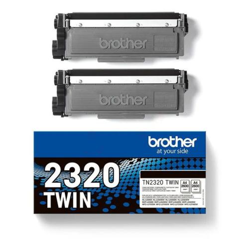 Brother Toner czarny (TN2320TWIN) (Podwójne opakowanie)