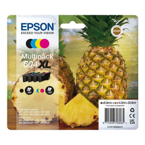 Epson Wkład atramentowy czarny / cyjan / magenta / żółty (C13T10H64010 / 604XL) (multipack, high capacity)