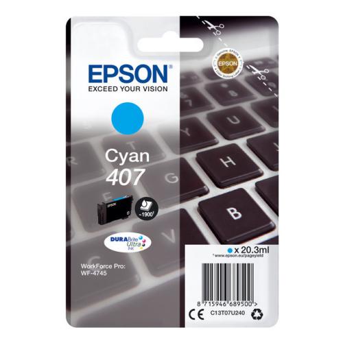 Epson Wkład atramentowy cyjan (C13T07U240 / 407)