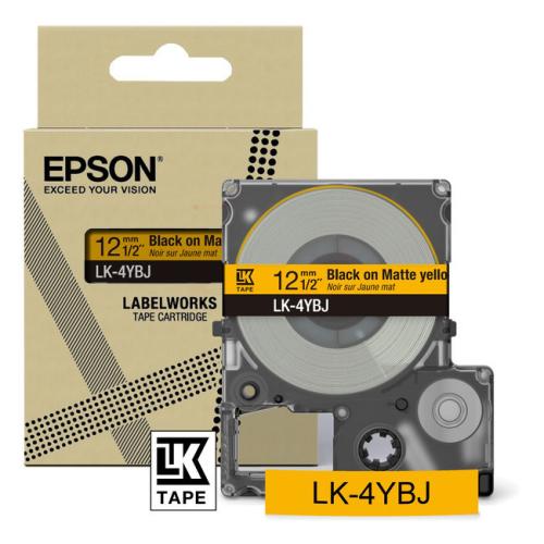 Epson Etykiety czarny / żółty (C53S672074 / LK4YBJ)