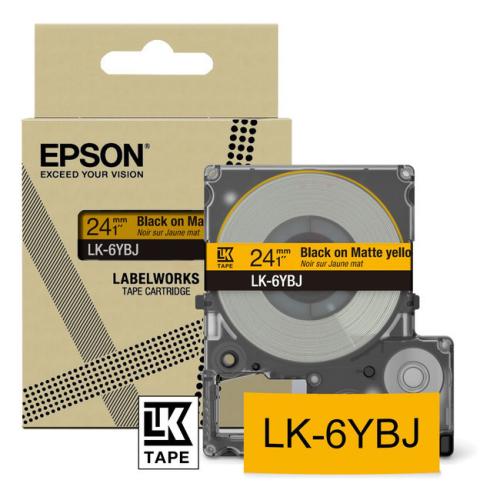 Epson Etykiety czarny / żółty (C53S672076 / LK6YBJ)
