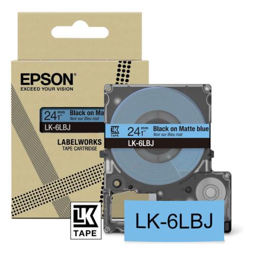 Epson Etykiety czarny / niebieski (C53S672082 / LK6LBJ)