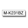 Brother Taśma do napisów czarny na biały (MK231BZ / MK231), 12mm, nielaminowany