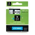 Dymo Etykiety czarny na biały (45013 / S0720530), 12mm, laminowany
