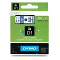 Dymo Etykiety niebieski na biały (40914 / S0720690), 9mm, laminowany