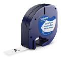 Dymo Taśma do napisów LetraTag czarny na biały (91221 / S0721660), 12mm