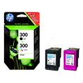 HP Wkład atramentowy czarny / kolor (CN637EE / 300) (Podwójne opakowanie, multipack)