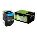 Lexmark Toner cyjan (80C2XC0 / 802XC) (Return, high capacity)