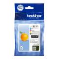 Brother Wkład atramentowy czarny / cyjan / magenta / żółty (LC3211VALDR) (multipack)