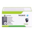 Lexmark Toner cyjan (70C20CE / 702C)
