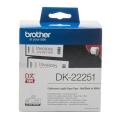 Brother Etykiety czerwony / czarny na biały (DK22251), 62mm